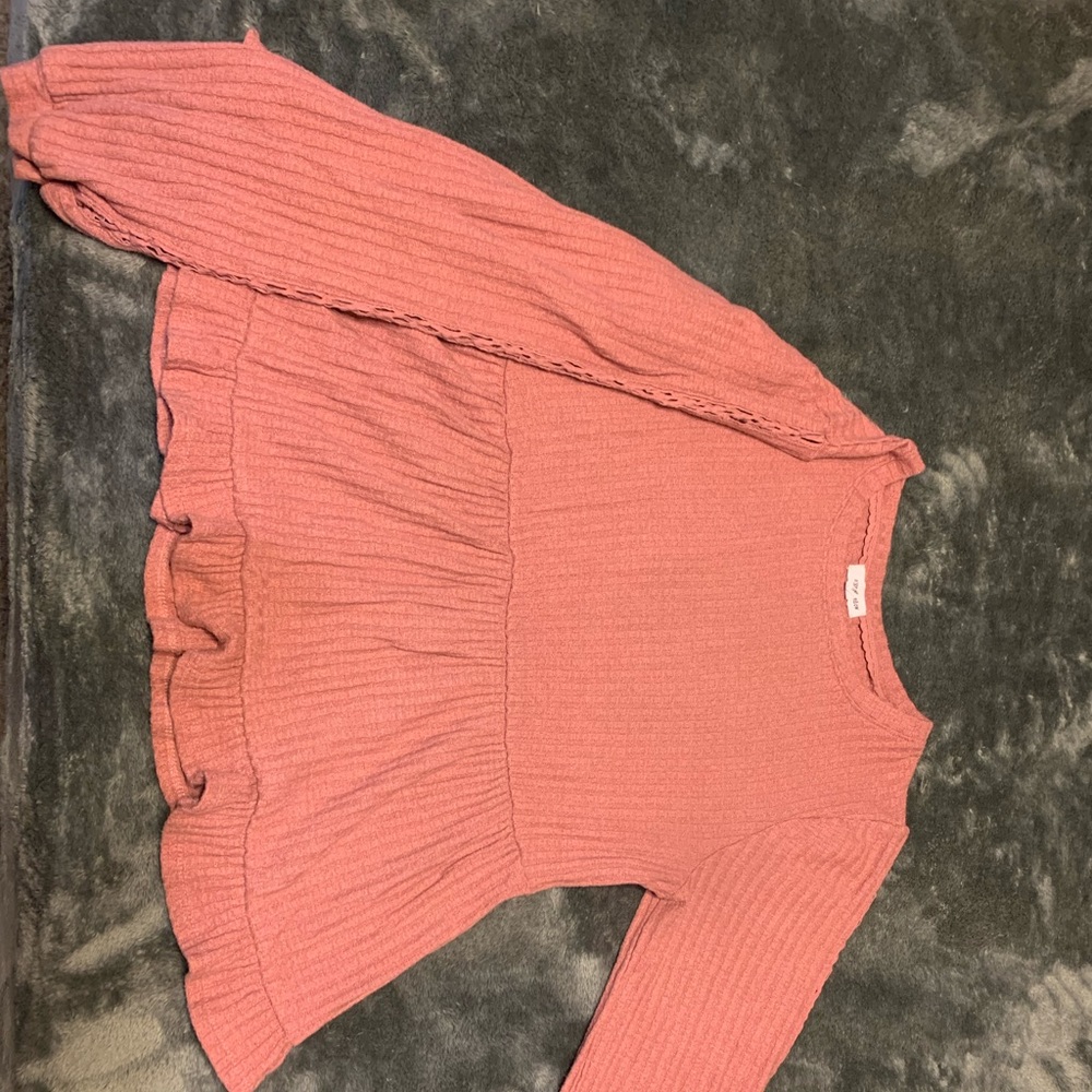 pink long sleeve dress shirt